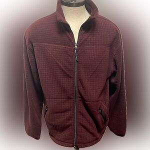 Maroon Boca Classic s zipper jacket size medium